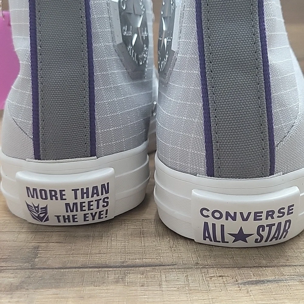 Converse Kids High-Top Sneakers - Gray and Orange
